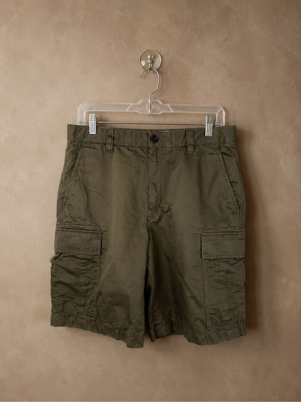 UNIQLO JWA Men’s M Cargo Shorts Olive Jonathan Anderson Cotton Linen